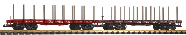 38797 D&RGW Flatcar w/Stakes, 2-Pack (G-Scale)