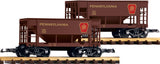 38972 PRR Ore Car, 2-Pack (G-Scale)