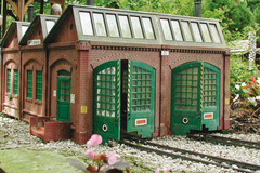 62001 Sonneberg Loco Shed Building Kit (G-Scale) | PIKO America